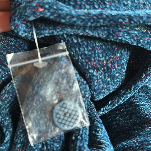 Habitat Clothes to Live In 87740 Tweed‎ Cowl Tunic Sweater Side Buttons L NWOT - Picture 9 of 11
